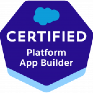 Salesforce Certified Platform App Builder badge