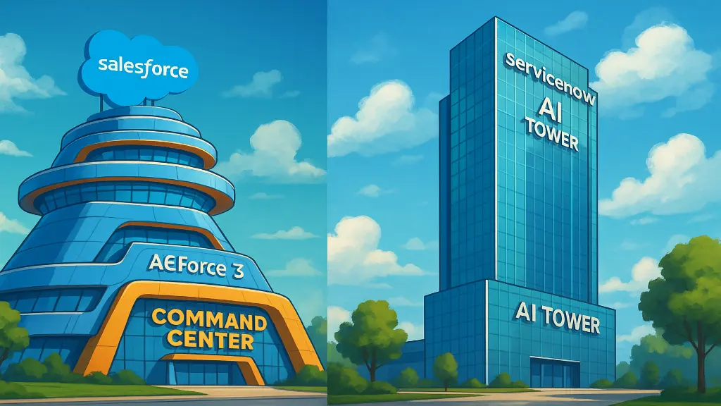 Agentforce 3 Command Center vs ServiceNow AI Tower: Is Salesforce Playing Catch Up?