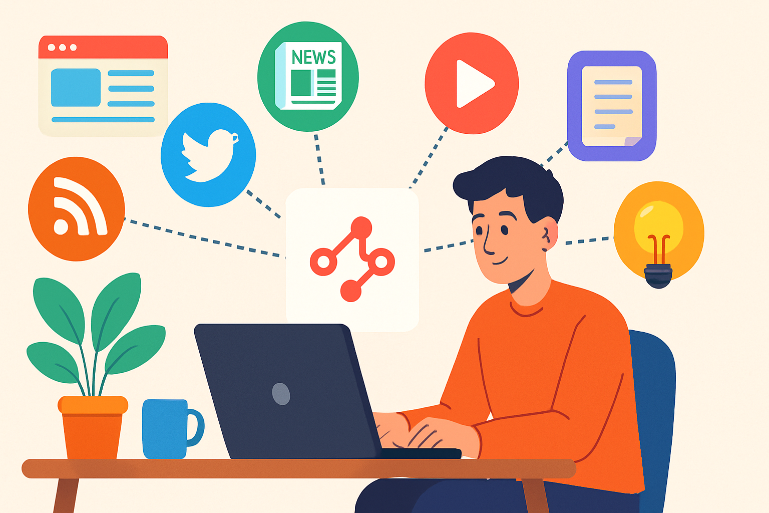 How I Automated My Newsletter with 6 Sources Using N8n 1 How I Automated My Newsletter with 6 Sources Using N8n