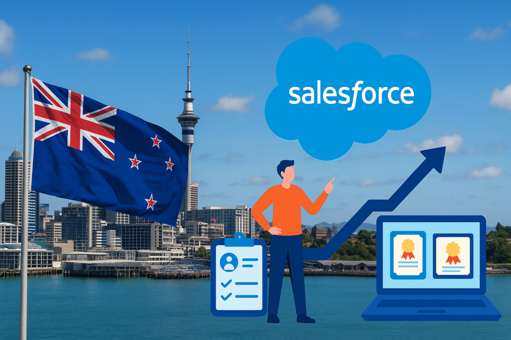 Salesforce in New Zealand: 2025-26 Job Market & Certification Path 1 Salesforce in New Zealand: 2025-26 Job Market & Certification Path