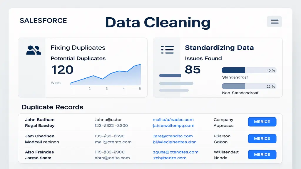 Top Salesforce Data Cleaning Tools to Fix Duplicates & Standardize