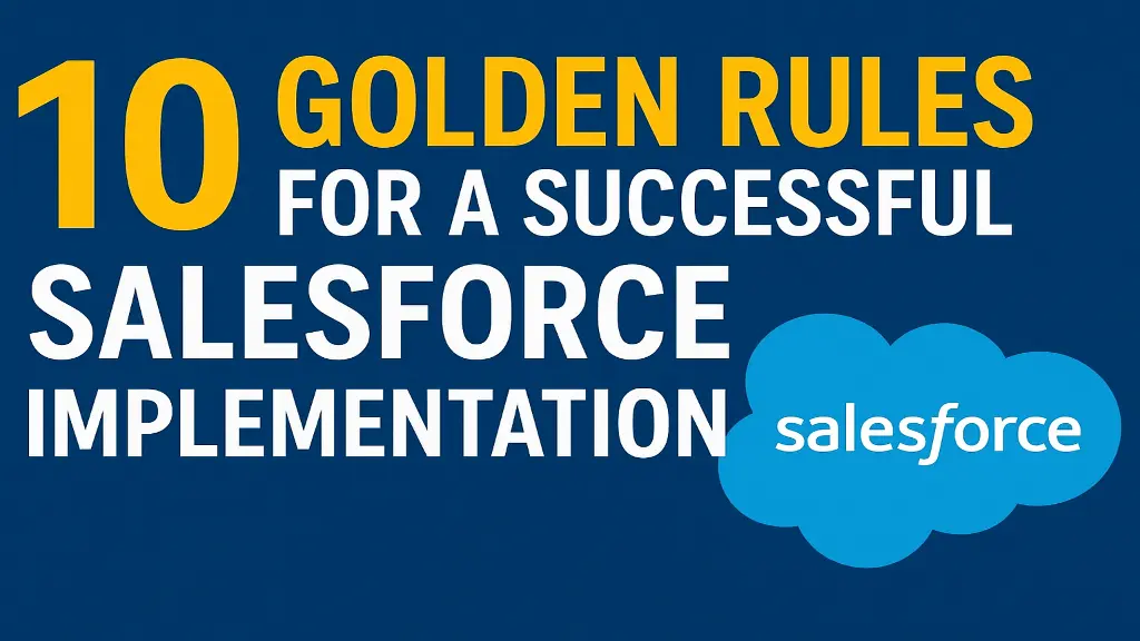 10 Golden Rules for a Successful Salesforce Implementation
