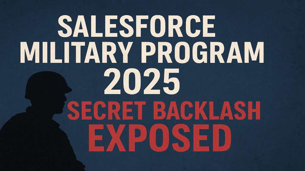 Salesforce Military Program 2025: Secret Backlash Exposed 1 Salesforce Military Program 2025: Secret Backlash Exposed