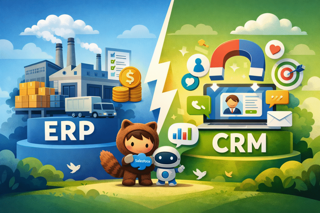 Salesforce ERP vs CRM Key Differences & Business Use Cases