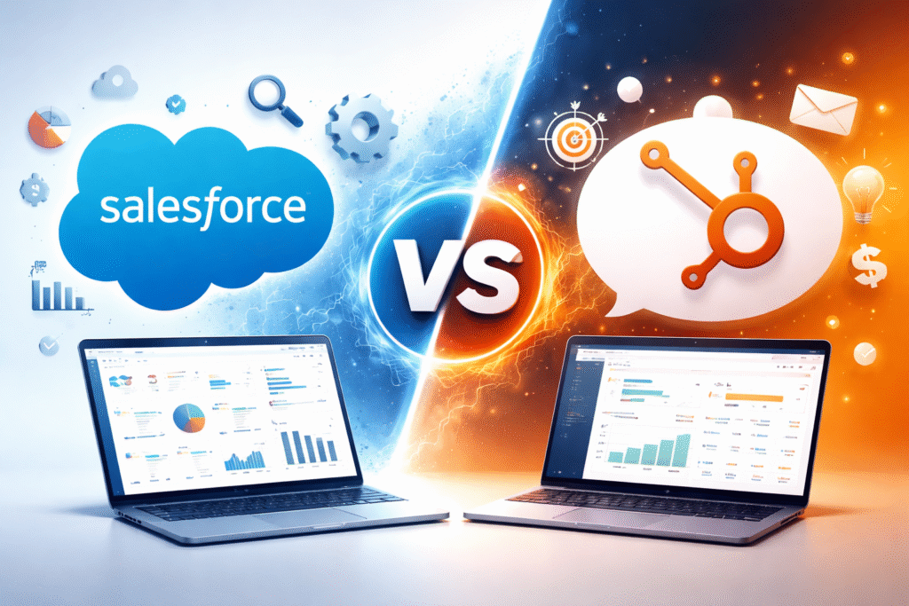 Salesforce CRM vs HubSpot CRM: Which Is Better for You? 1 Salesforce CRM vs HubSpot CRM Which Is Better for You