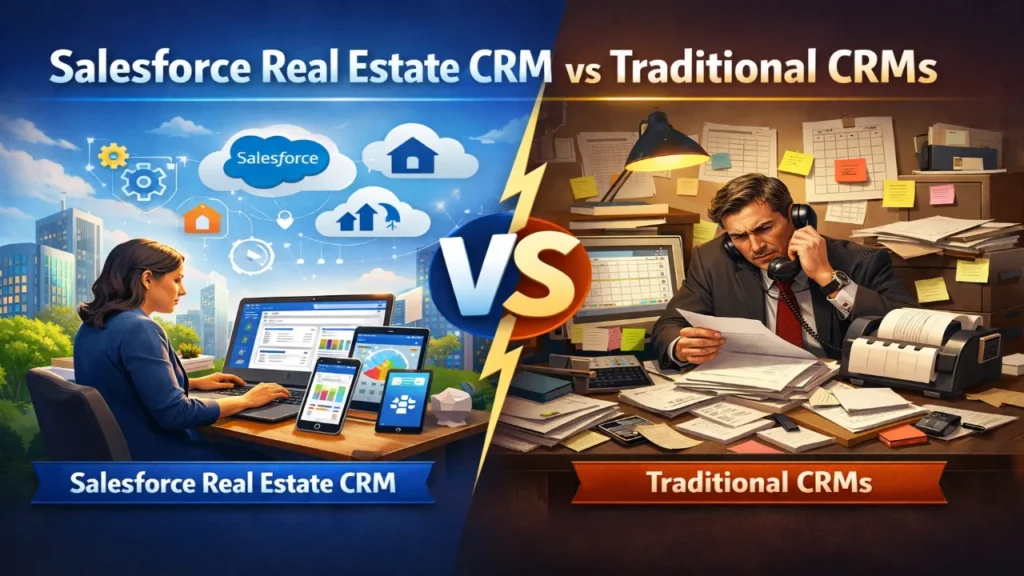 Salesforce Real Estate CRM vs Traditional CRMs in 2026