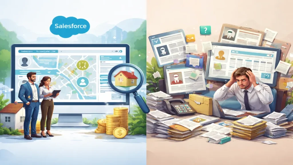 Salesforce Real Estate CRM vs Traditional CRMs in 2026