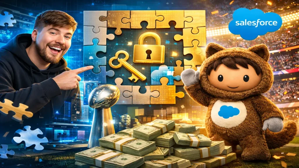 MrBeast and Salesforce launch $1M Super Bowl puzzle challenge