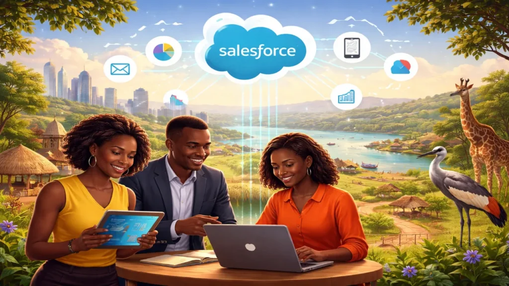Salesforce Drives Digital Change in Uganda 2 Salesforce Drives Digital Change in Uganda