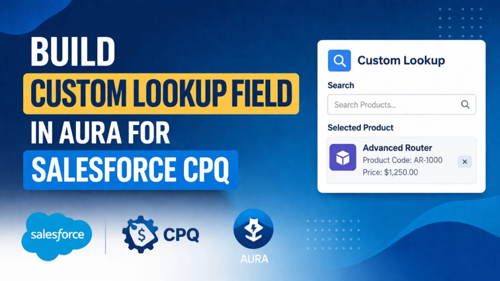 Building a Custom Lookup Field in Aura For Salesforce CPQ