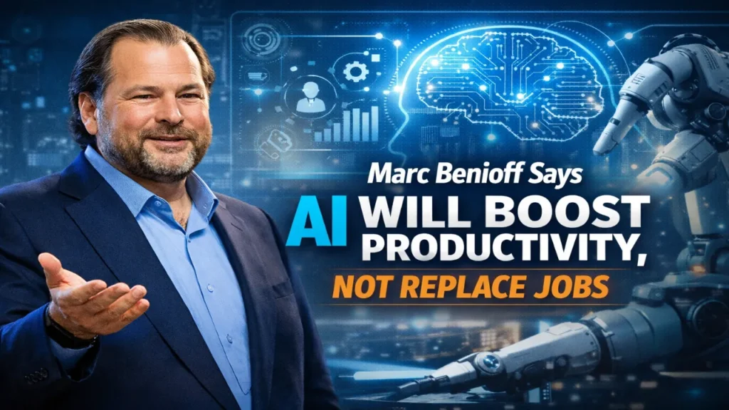 Marc Benioff Says AI Will Boost Productivity, Not Replace Jobs