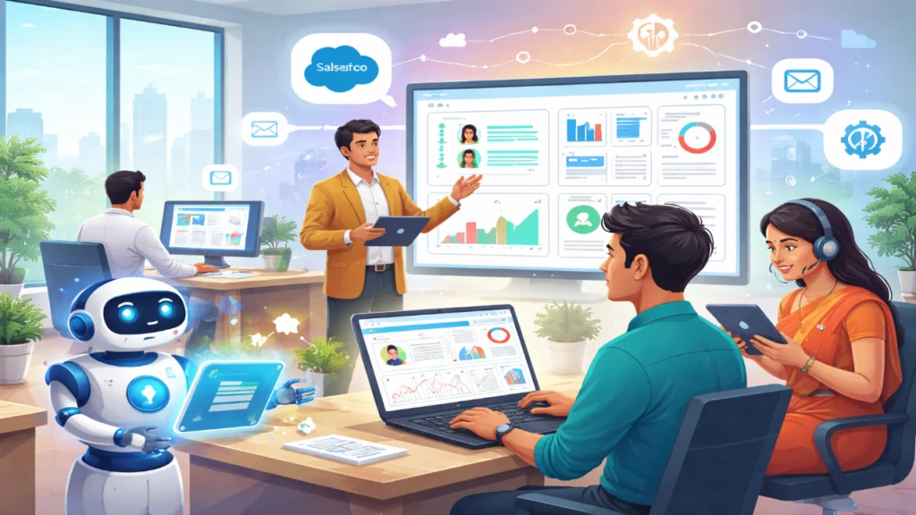 How AI-Powered Salesforce Is Replacing Manual CRM Work in Indian SMBs (2026) 2 How AI-Powered Salesforce Is Replacing Manual CRM Work in Indian SMBs (2026)