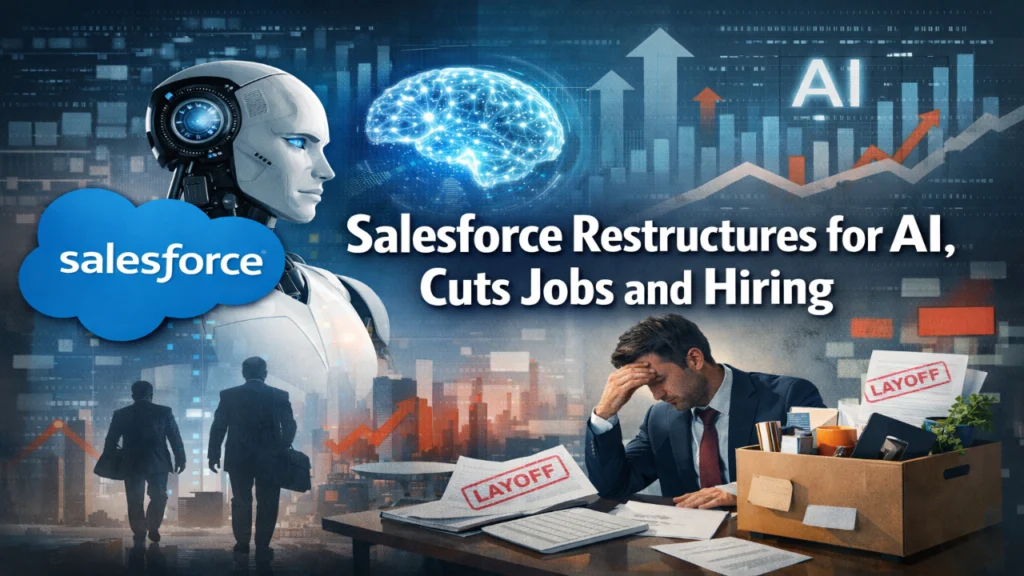 Salesforce Restructures for AI, Cuts Jobs and Hiring