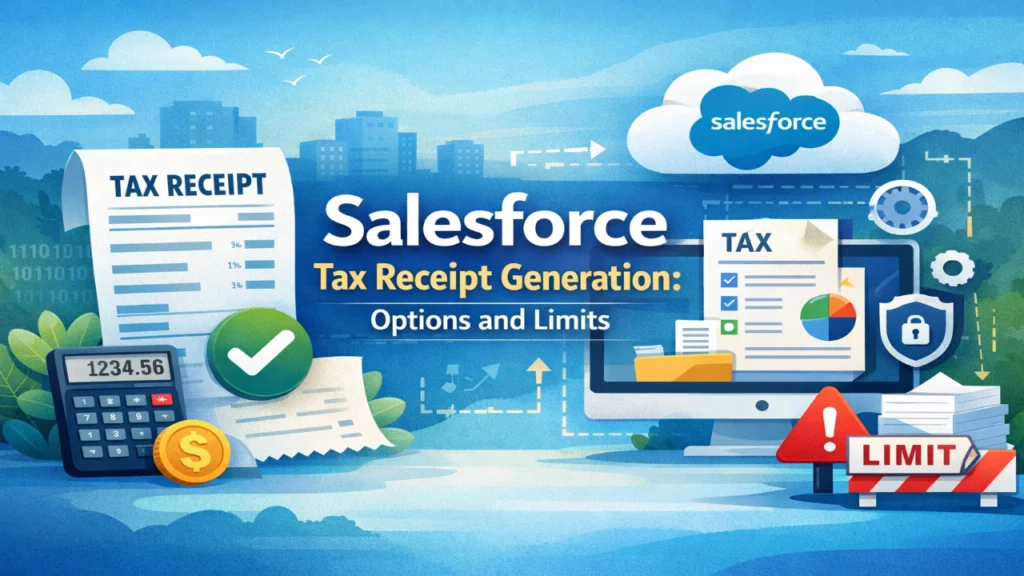 Salesforce Tax Receipt Generation: Options and Limits