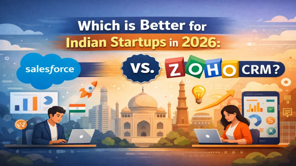 Which is better for Indian startups in 2026: Salesforce or Zoho CRM?