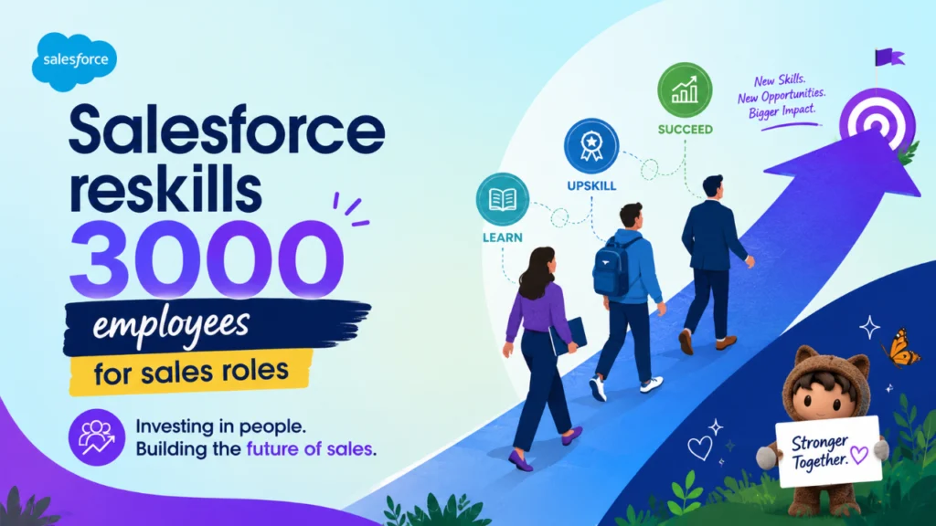 Salesforce reskills 3000 employees for sales roles