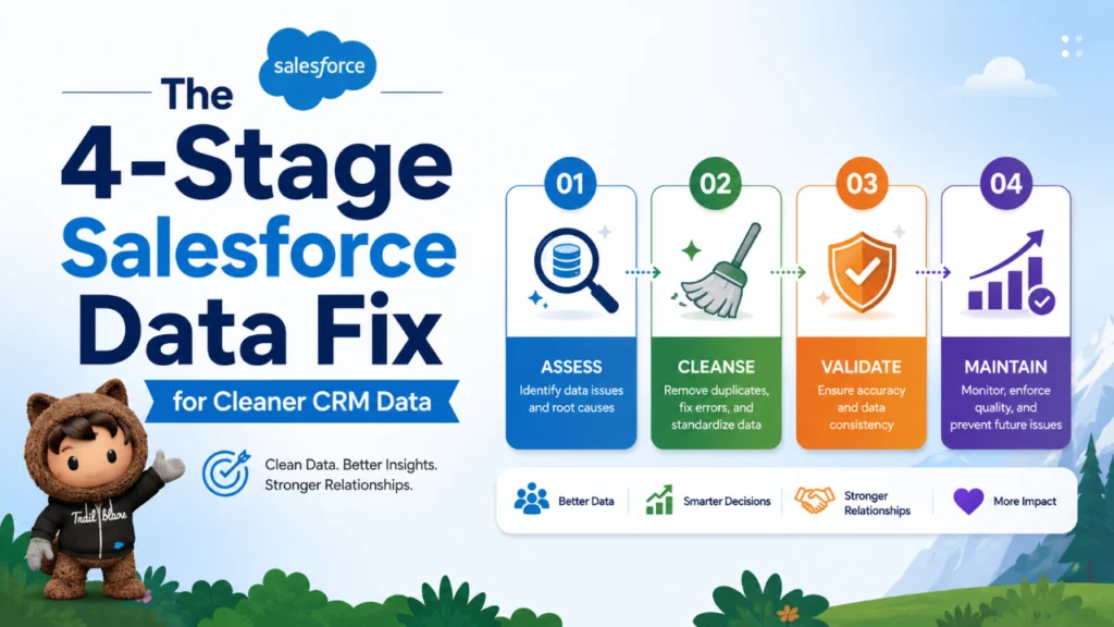 The 4-Stage Salesforce Data Fix for Cleaner CRM Data