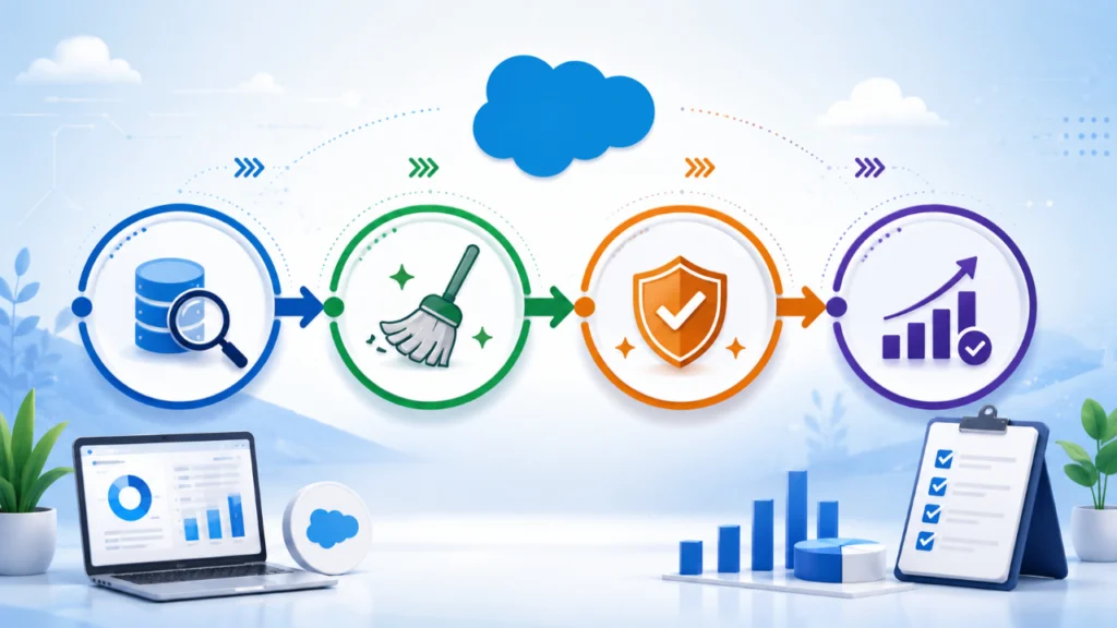 The 4-Stage Salesforce Data Fix for Cleaner CRM Data