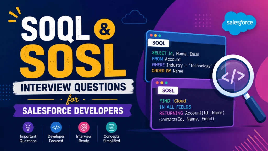 SOQL and SOSL Interview Questions for Salesforce Developers