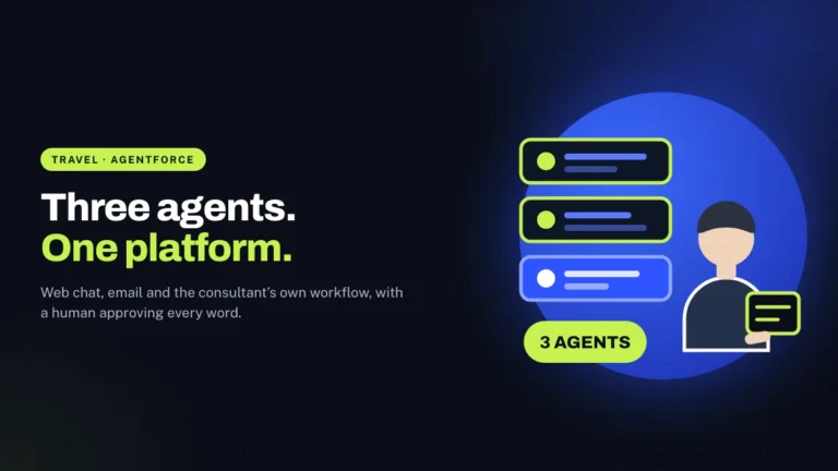 Three Agentforce Agents, One Travel Platform